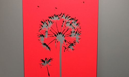 Fleur découpe jet d'eau